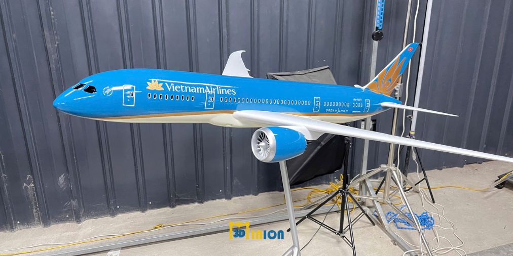 Mô hình in 3D máy bay Vietnam Airlines cực đẹp